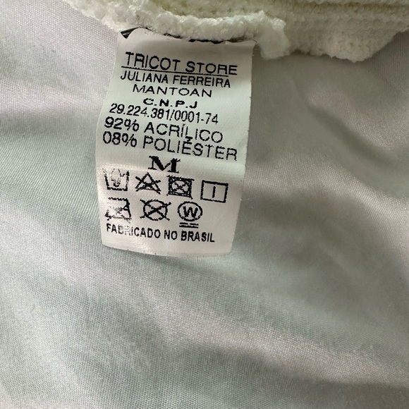 Women's Cream Sweater with Pink Floral Accents - Picture 5 of 5